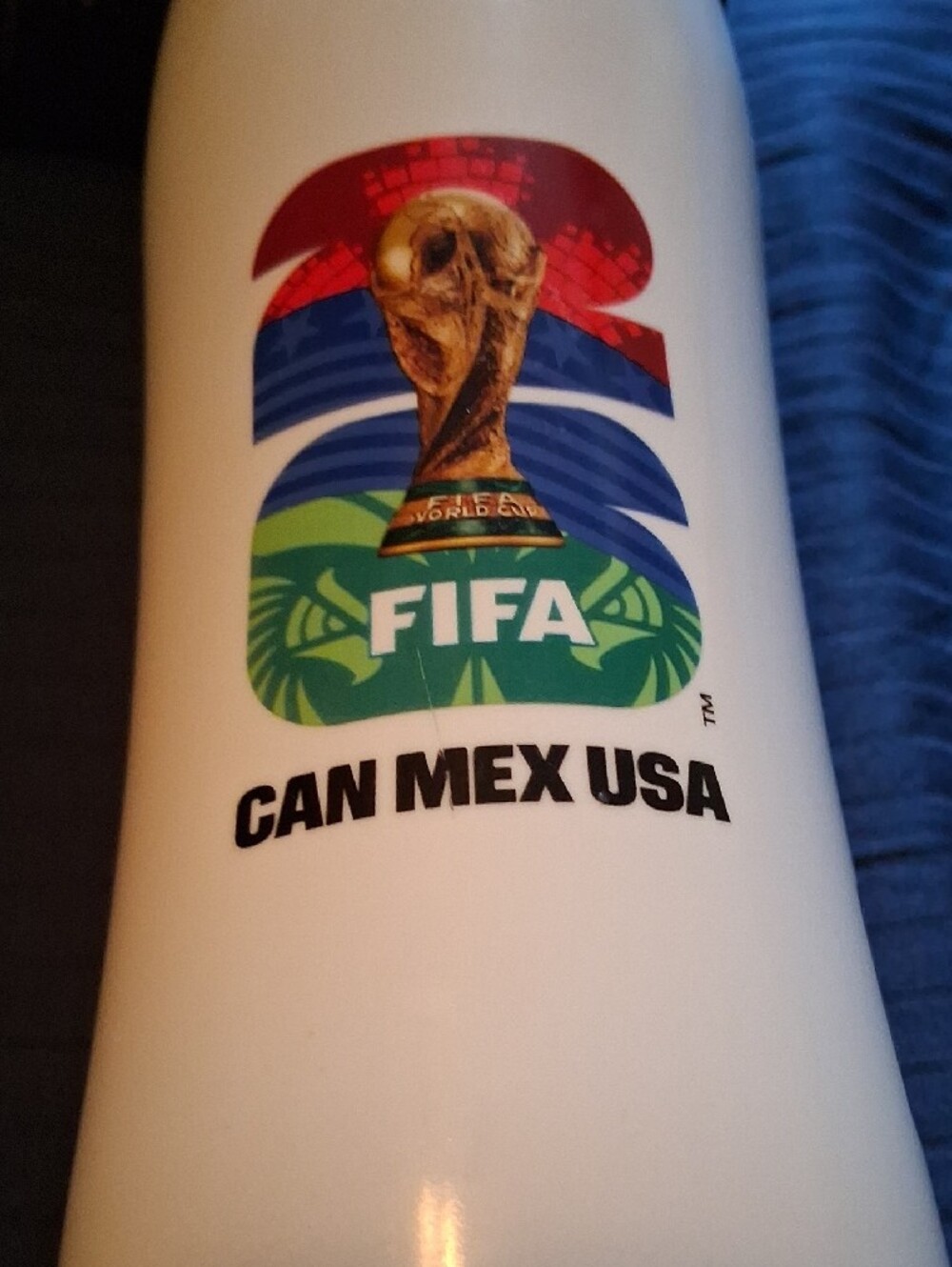 FIFA Can Mex USA White Water Bottle